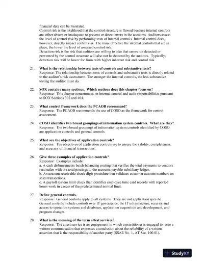 Information Technology Auditing, 4th Edition Solution Manual - Page 5 preview image