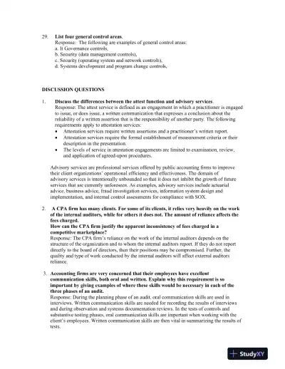 Information Technology Auditing, 4th Edition Solution Manual - Page 6 preview image