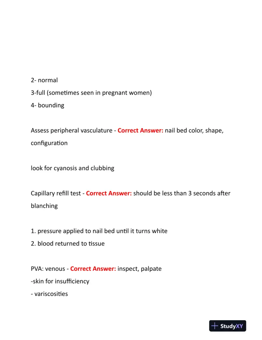 2023-2024 NURS507 Cardiovascular Study Guide With Answers (201 Solved Questions), page 12