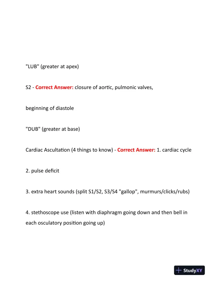 2023-2024 NURS507 Cardiovascular Study Guide With Answers (201 Solved Questions), page 7