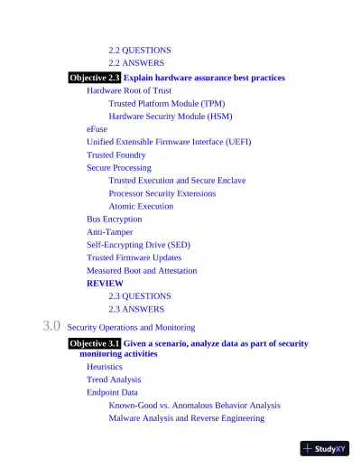 CompTIA CySA+ Cybersecurity Analyst Certification Passport Exam CS0-002 (2021) - Page 19 preview image