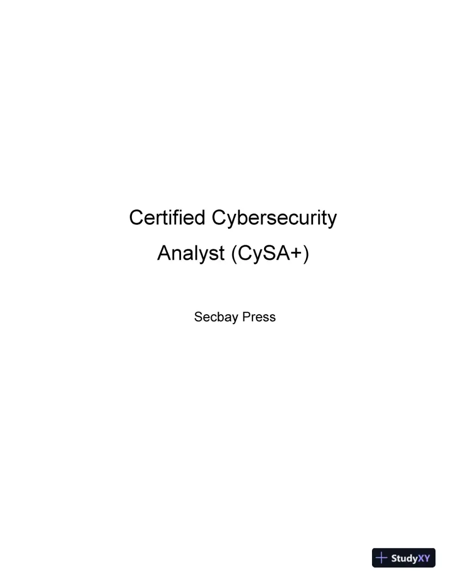 CompTIA CySA+ Practice Tests: Exam CS0-003 (2023), page 3