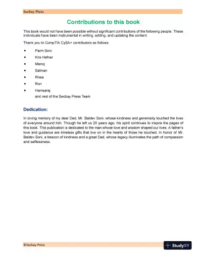 CompTIA CySA+ Practice Tests: Exam CS0-003 (2023) - Page 5 preview image