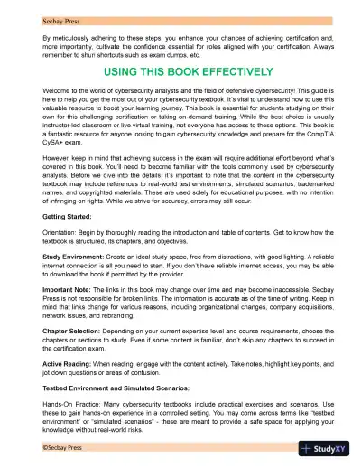 CompTIA CySA+ Practice Tests: Exam CS0-003 (2023) - Page 9 preview image