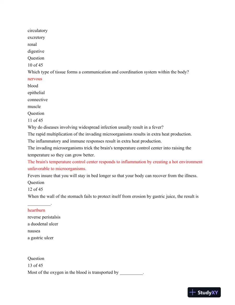 BIO156 Introductory Biology for Allied Health Exam 3 Part 1, page 4