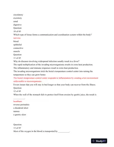 BIO156 Introductory Biology for Allied Health Exam 3 Part 1 - Page 4 preview image