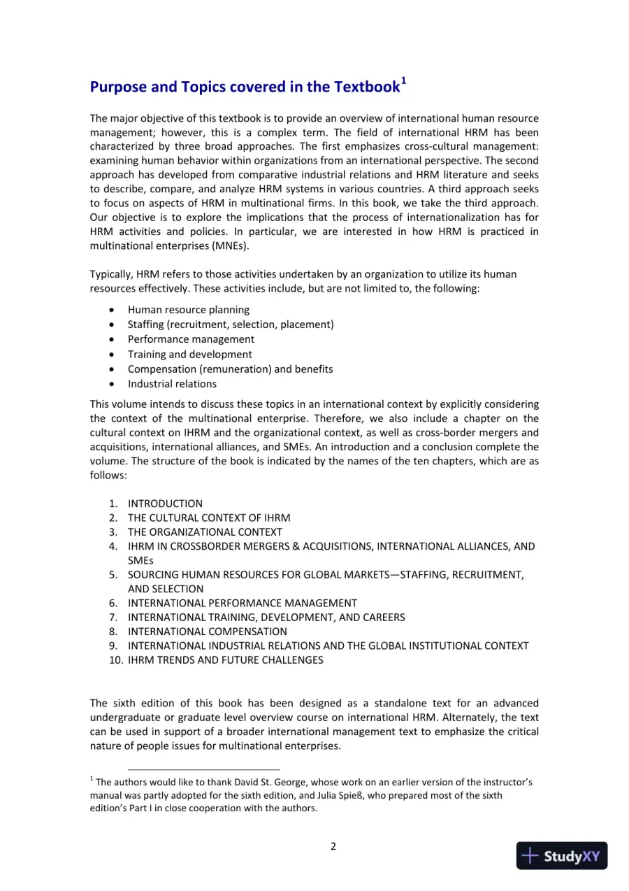 International Human Resource Management, 6th Edition Class Notes, page 4