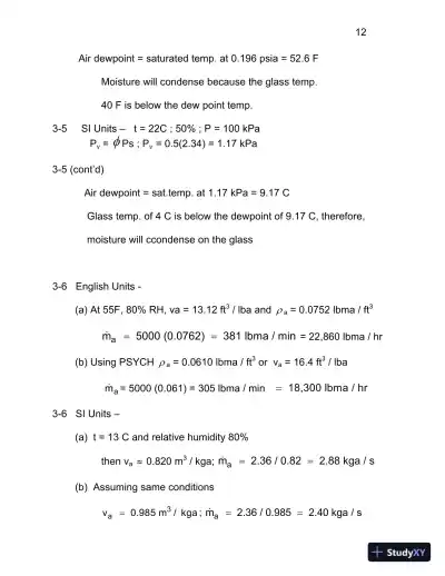 Heating, Ventilating and Air Conditioning Analysis and Design , 6th Edition Solution Manual - Page 14 preview image