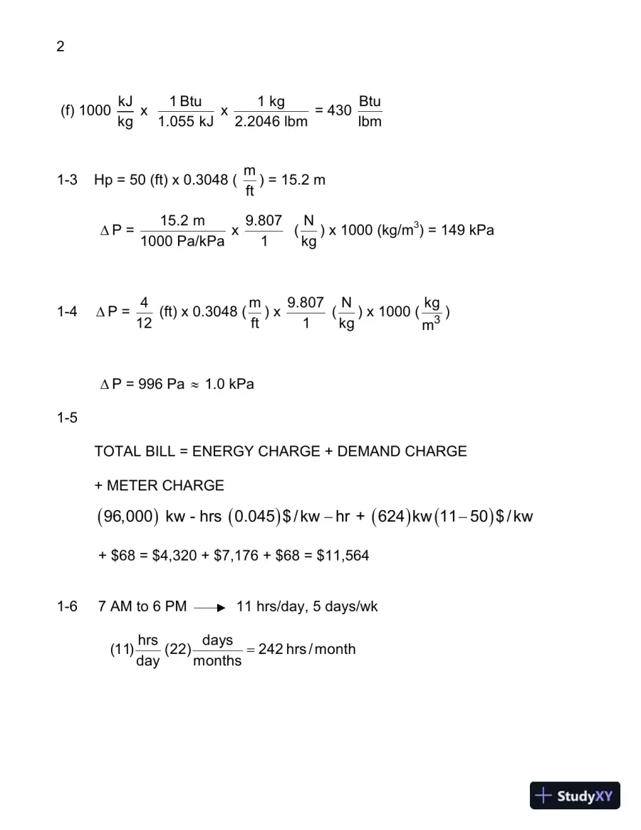 Heating, Ventilating and Air Conditioning Analysis and Design , 6th Edition Solution Manual, page 3