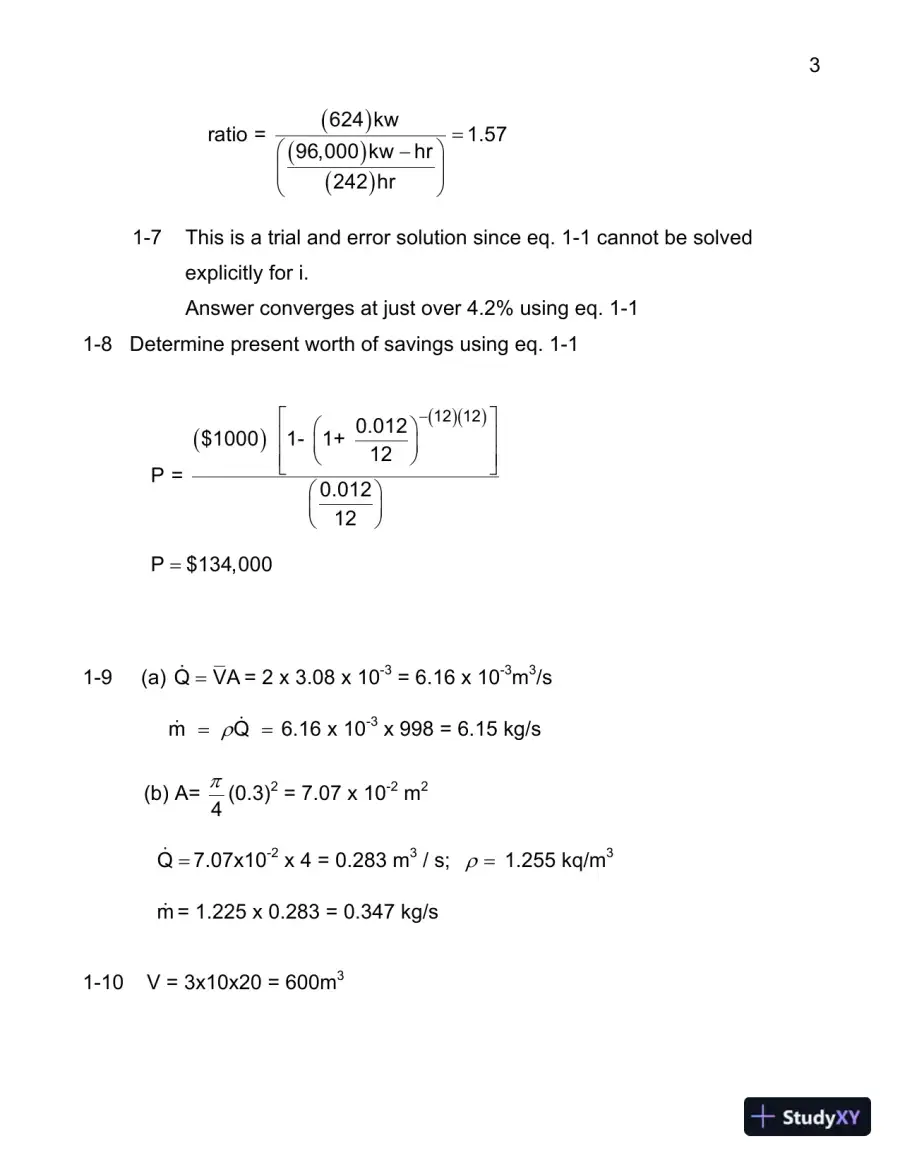 Heating, Ventilating and Air Conditioning Analysis and Design , 6th Edition Solution Manual, page 4