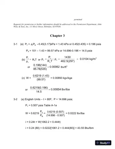 Heating, Ventilating and Air Conditioning Analysis and Design , 6th Edition Solution Manual - Page 9 preview image