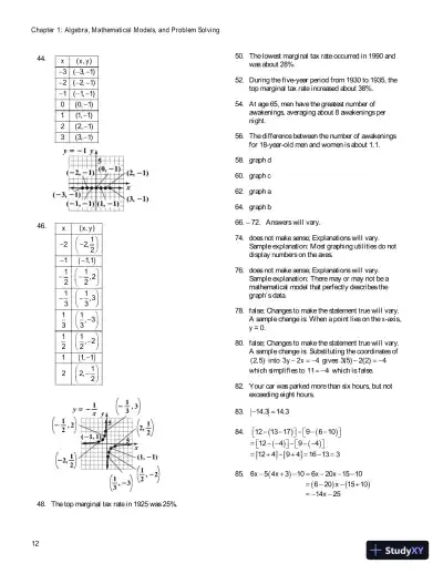 Solution Manual For Intermediate Algebra For College Students, 6th Edition - Page 13 preview image