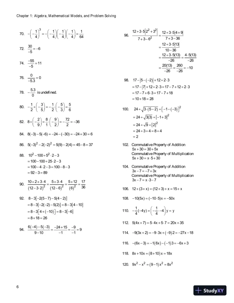 Solution Manual For Intermediate Algebra For College Students, 6th Edition, page 7