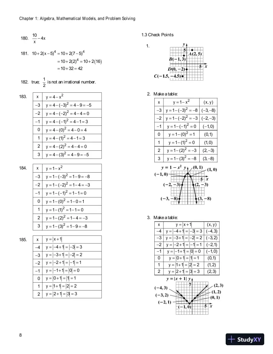 Solution Manual For Intermediate Algebra For College Students, 6th Edition, page 9