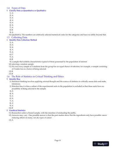 Statistics, 12th Edition Test Bank - Page 12 preview image