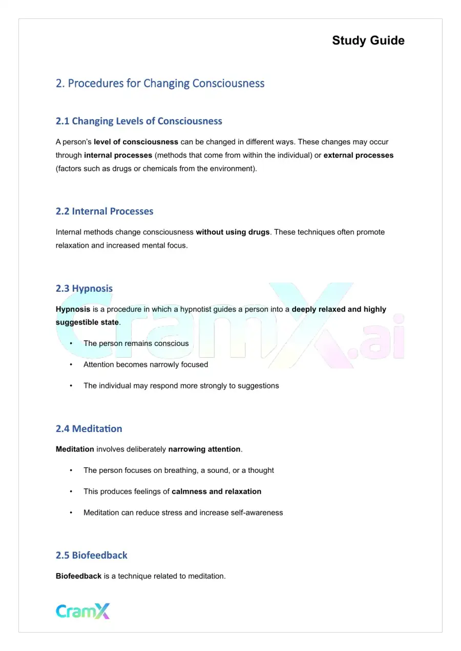 Psychology - Psychology Consciousness, page 3