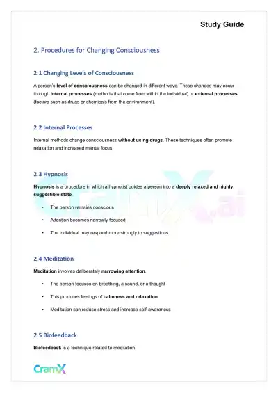 Psychology - Psychology Consciousness - Page 3 preview image