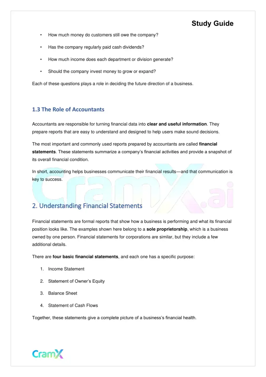 Accounting Principles I – Principles of Accounting, page 2