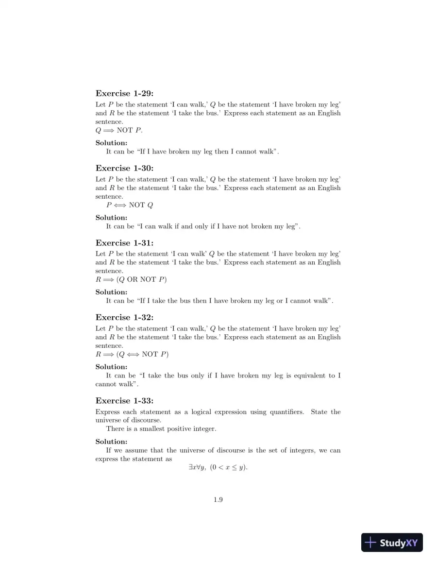 Solution Manual for Introduction to Mathematical Thinking: Algebra and Number Systems, 1st Edition, page 10