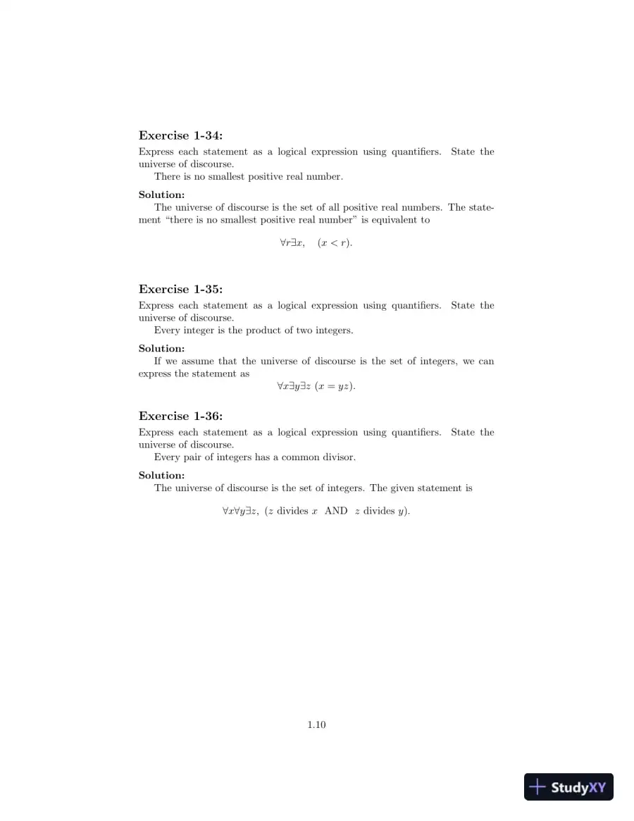 Solution Manual for Introduction to Mathematical Thinking: Algebra and Number Systems, 1st Edition, page 11