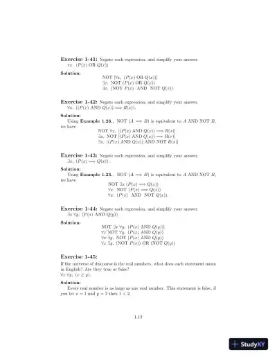 Solution Manual for Introduction to Mathematical Thinking: Algebra and Number Systems, 1st Edition - Page 13 preview image