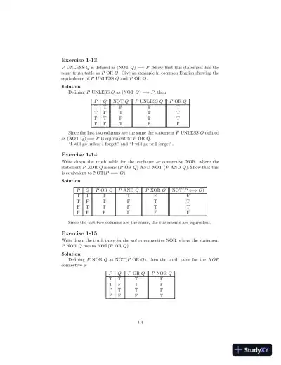 Solution Manual for Introduction to Mathematical Thinking: Algebra and Number Systems, 1st Edition - Page 5 preview image