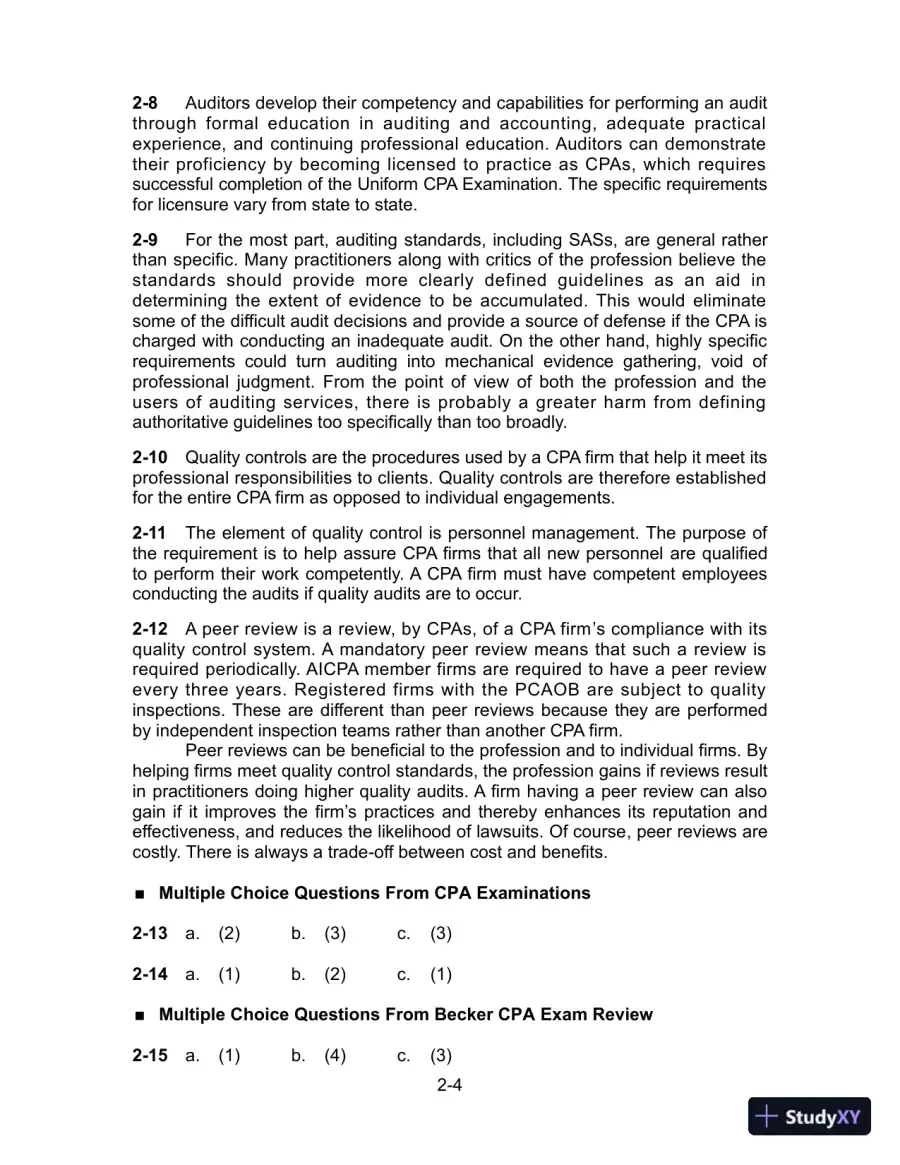 Solution Manual for Auditing and Assurance Services, 16th Edition, page 19