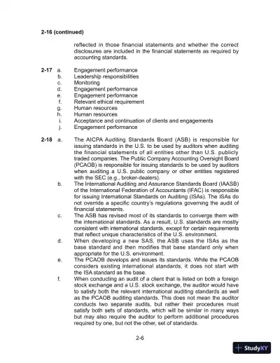 Solution Manual for Auditing and Assurance Services, 16th Edition - Page 21 preview image