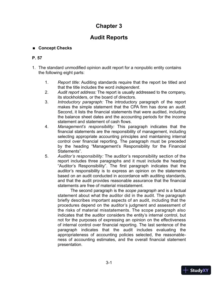Solution Manual for Auditing and Assurance Services, 16th Edition, page 26