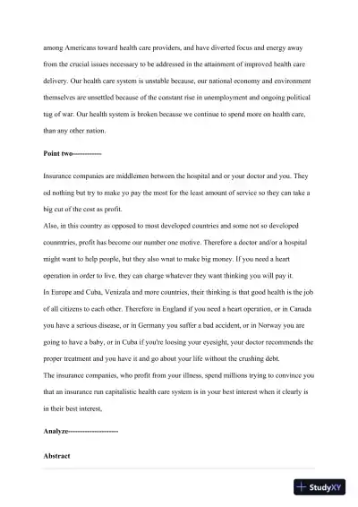 Challenges and Solutions in the U.S. Health Care System: Evaluating Costs, Access, and Equity - Page 3 preview image