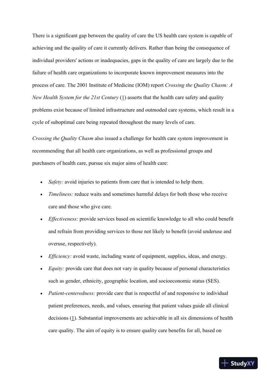 Challenges and Solutions in the U.S. Health Care System: Evaluating Costs, Access, and Equity, page 4