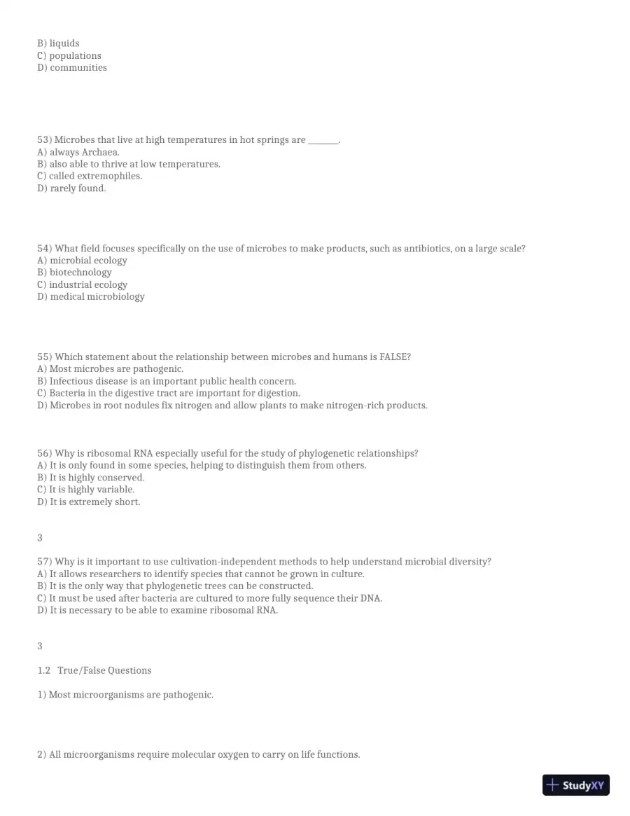Test Bank for Brock Biology of Microorganisms, 16th Global Edition (Chapters 1-33), page 10
