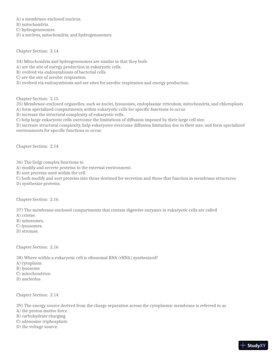 Test Bank for Brock Biology of Microorganisms, 16th Global Edition (Chapters 1-33), page 18