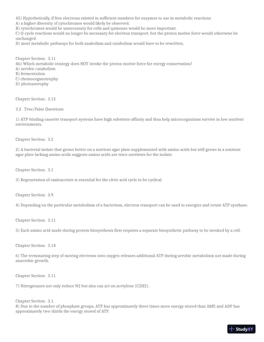 Test Bank for Brock Biology of Microorganisms, 16th Global Edition (Chapters 1-33), page 30