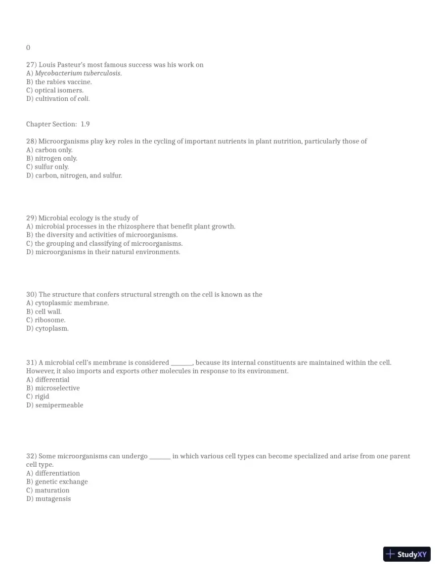 Test Bank for Brock Biology of Microorganisms, 16th Global Edition (Chapters 1-33), page 6
