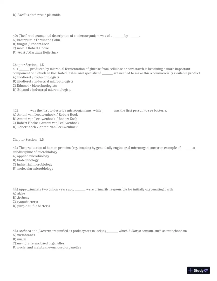 Test Bank for Brock Biology of Microorganisms, 16th Global Edition (Chapters 1-33), page 8