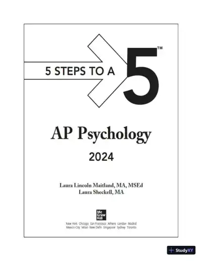 5 Steps to a 5: AP Psychology 2024 (2024) - Page 6 preview image