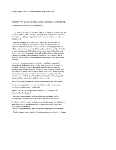 ATI TEAS PRACTICE TEST Reading - Page 24 preview image