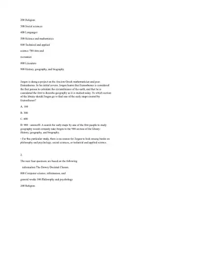 ATI TEAS PRACTICE TEST Reading - Page 42 preview image