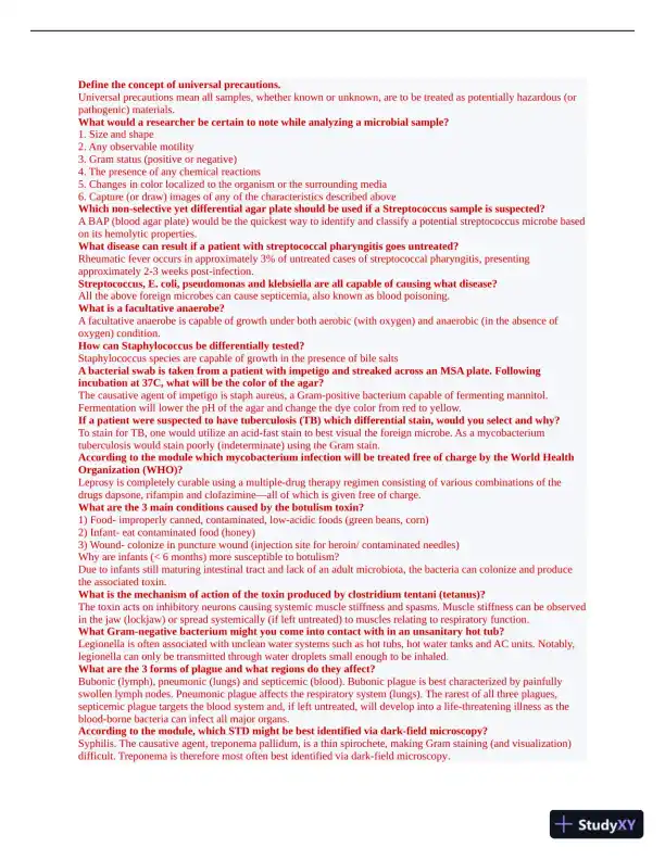 Biology Module 5 Practice Exam Review with Answers (30 Solved Questions) - Page 1 preview image