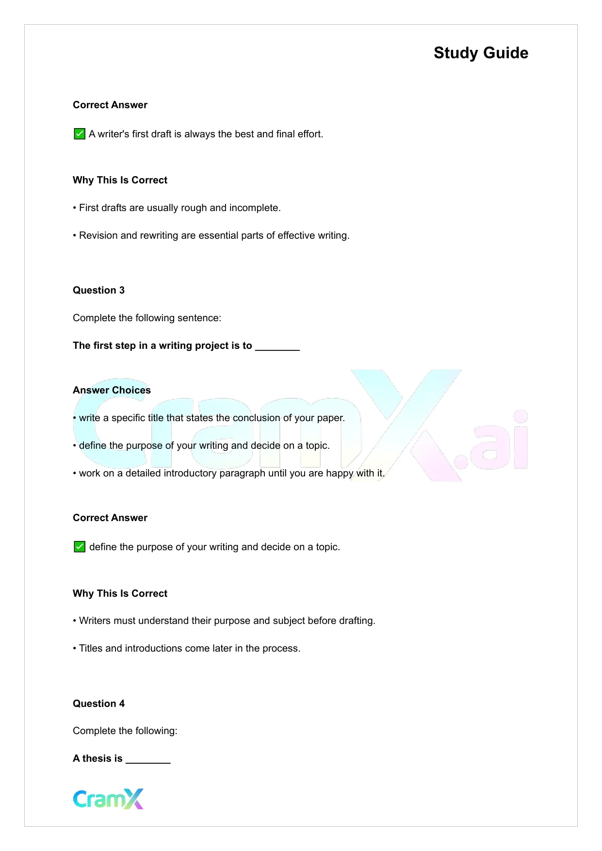 Writing - How to Begin a Writing Assignment - Page 2 preview image