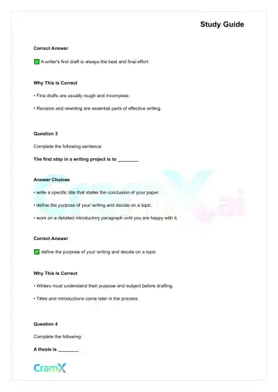 Writing - How to Begin a Writing Assignment - Page 2 preview image