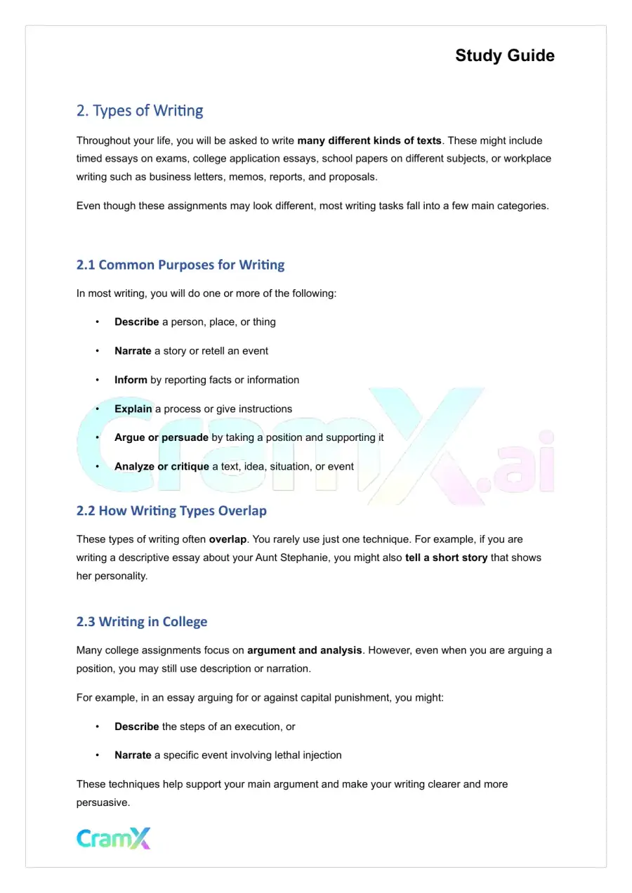 Writing - How to Begin a Writing Assignment, page 4