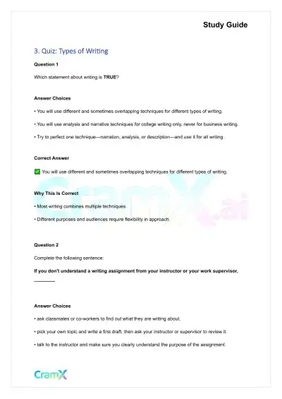 Writing - How to Begin a Writing Assignment - Page 5 preview image
