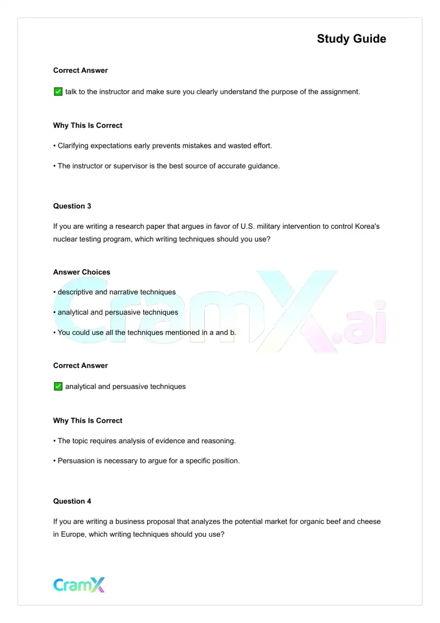 Writing - How to Begin a Writing Assignment, page 6