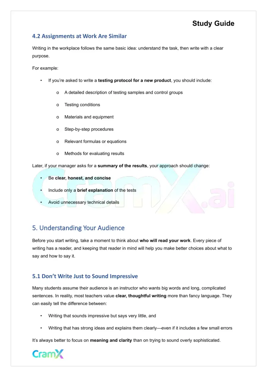 Writing - How to Begin a Writing Assignment, page 8