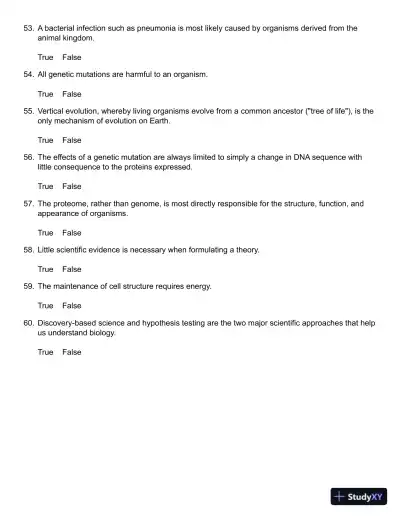 Biology, Canadian Edition Test Bank - Page 13 preview image