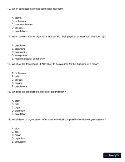 Biology, Canadian Edition Test Bank - Page 4 preview image