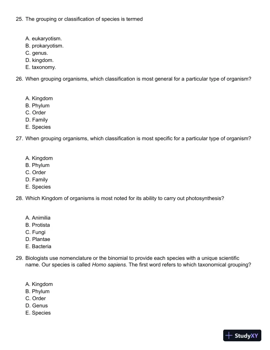 Biology, Canadian Edition Test Bank, page 7