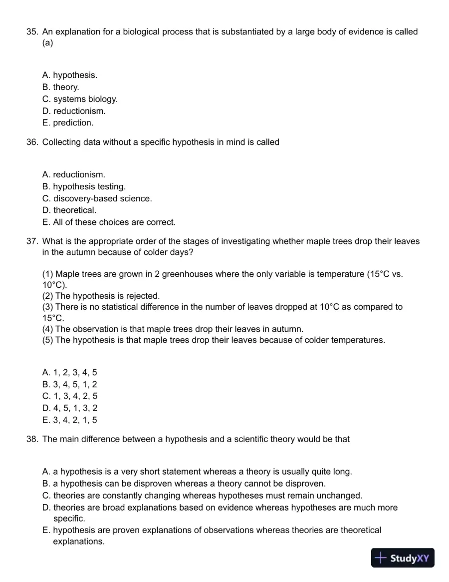 Biology, Canadian Edition Test Bank, page 9